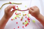 Threading Pipe Cleaners – Christmas Busy Bags