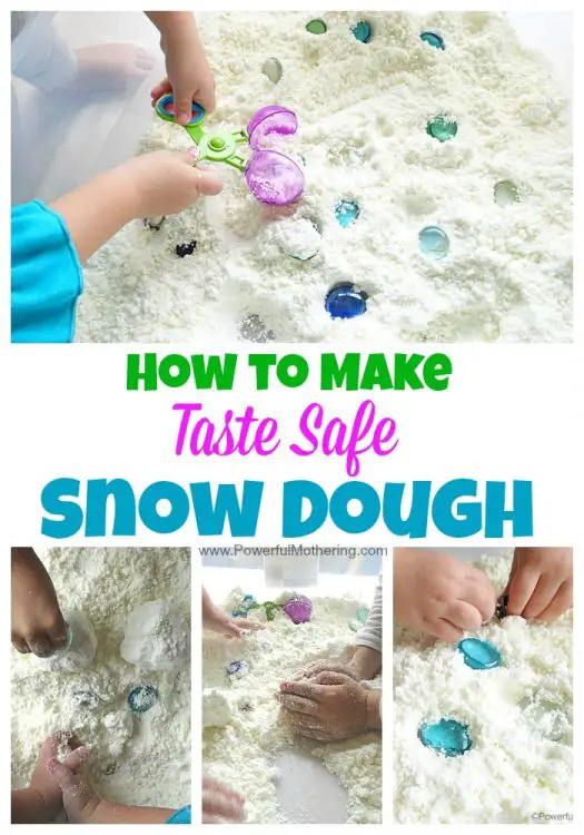 How to Make Snow Dough recipe Taste Safe