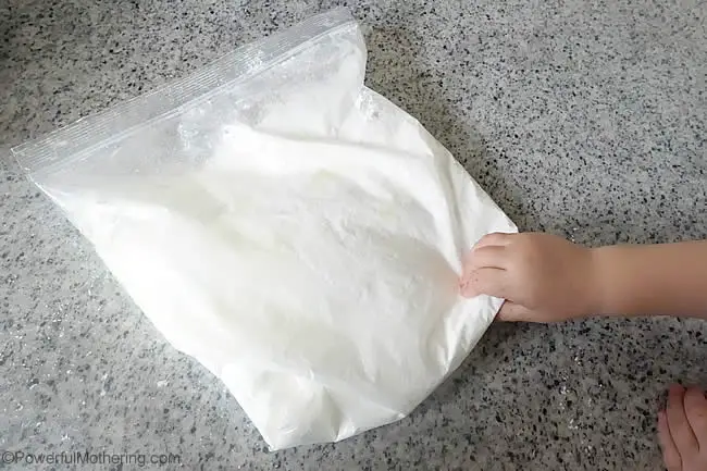 how to make snow dough