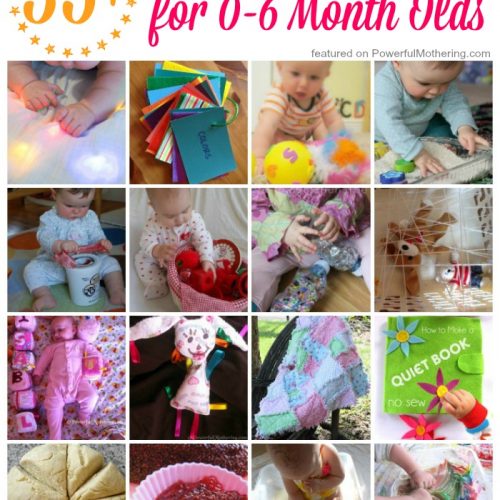 35+ Simple Activities for 0-6 Month Olds on Powerfulmothering.com