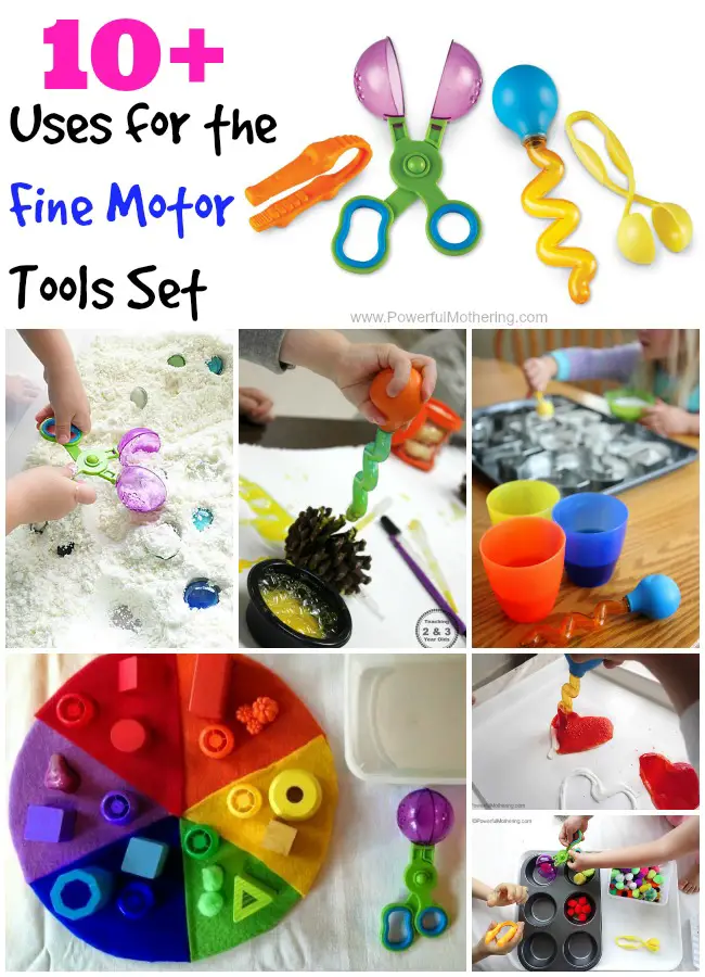 Uses for the Fine Motor Tools Set on PowerfulMothering.com