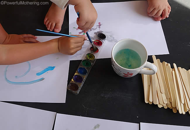 painting with water paints