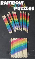 Rainbow Craft Stick Puzzle