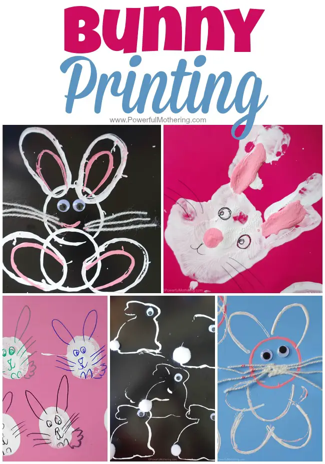 Bunny Printing for fine motor skills