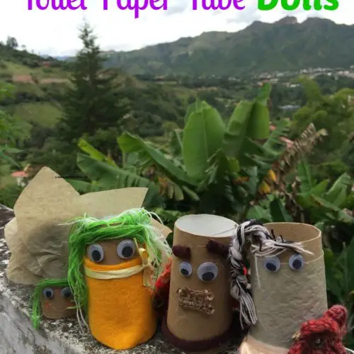 Recycled Toilet Paper Tube Dolls DIY