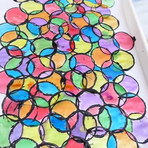 stained glass waterpaints and tp roll prints