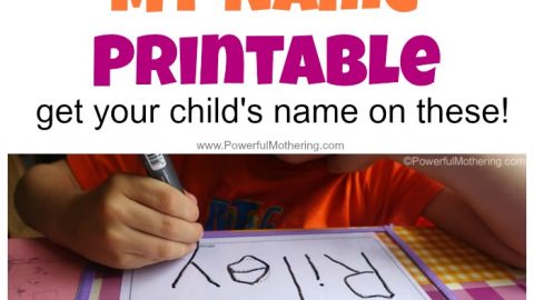 FREE Personalized My Name Tracing Printable