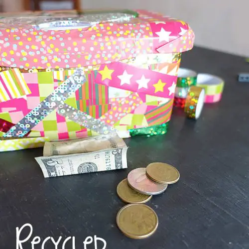 recycled money wipe box