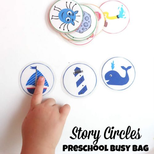 story circles preschool busy bag