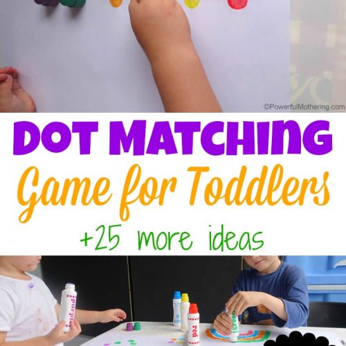dot matching game for toddlers dot a dot