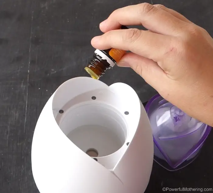add drops to your diffuser