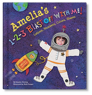 1-2-3 Blast Off With Me Personalized Book