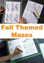 Fall Themed Mazes (Free Printable)