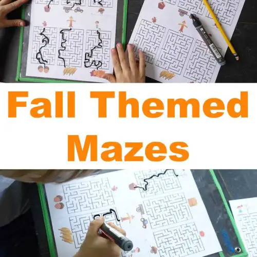 Fall Themed Mazes