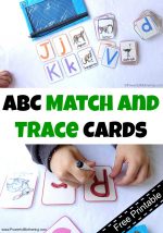 ABC Match and Trace Cards (Free Printable)