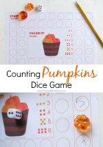 Counting Pumpkins Dice Game