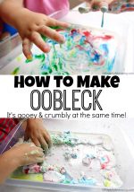 How to Make Oobleck Recipe (Sensory and Science)