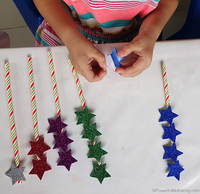 Counting Straws Fine Motor Game