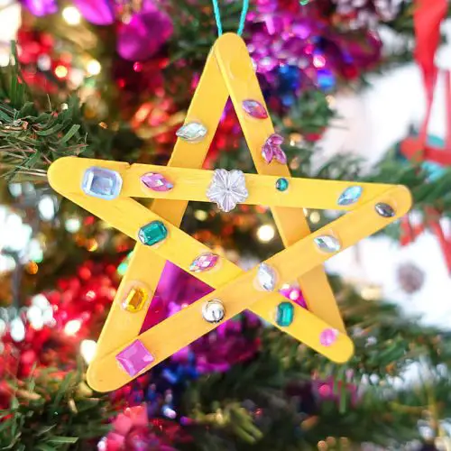 star on christmas tree