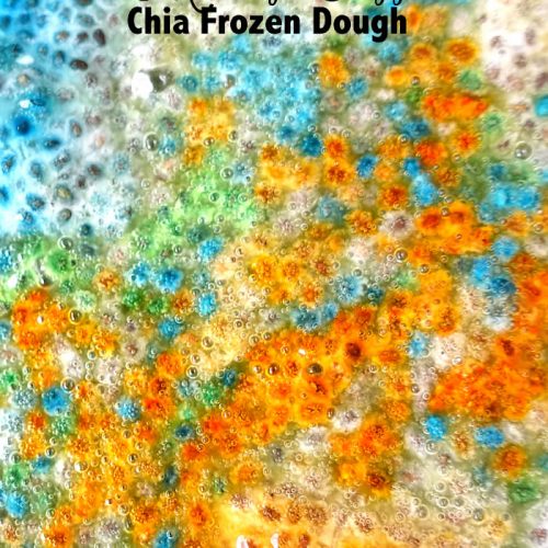 melting fizzing chia frozen dough