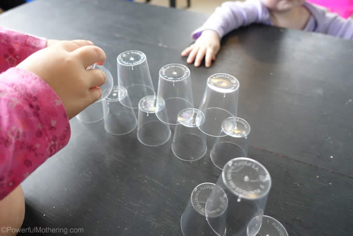 stacking cups activity