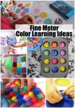 Fine Motor Color Learning Ideas