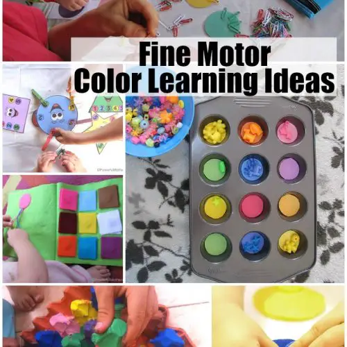 work on your color learning with these awesome fine motor ideas!