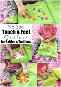 No Sew Touch & Feel Quiet Book for Babies & Toddlers