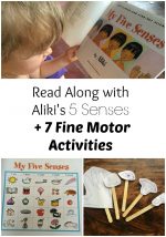 5 Senses Read Along and Fine Motor Activities