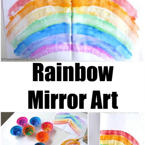 rainbow mirror art