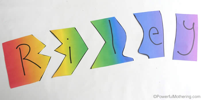 cut out puzzles for letters