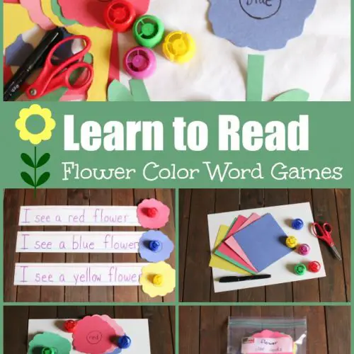 Flower Color Word Games