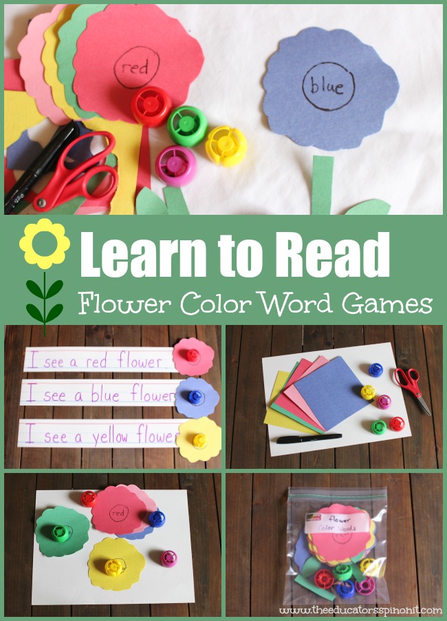Flower Color Word Games