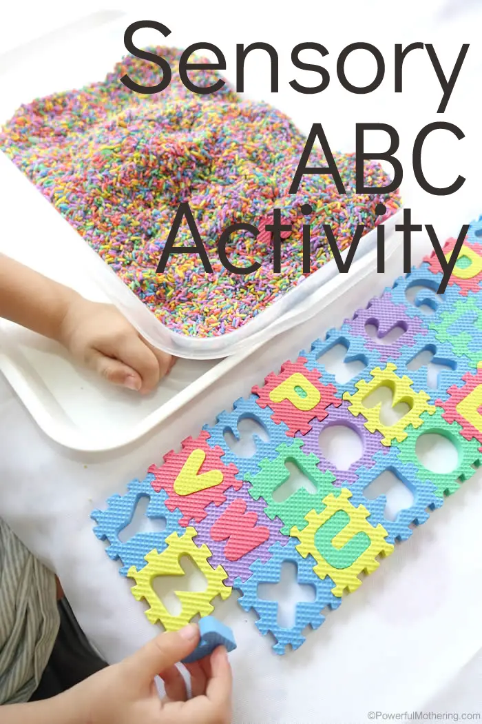 Sensory ABC Activity For Preschool or Kindergarten