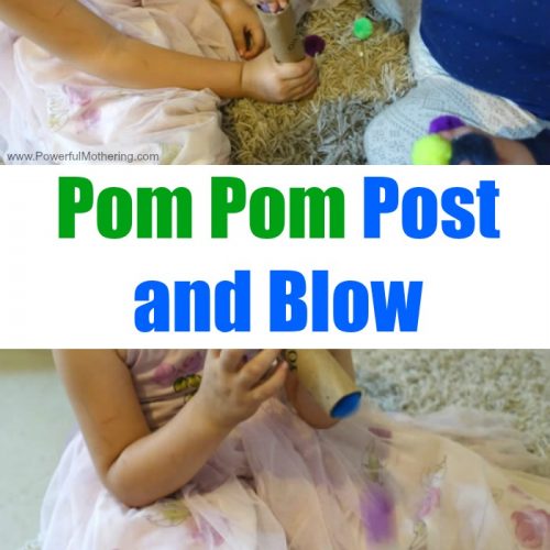 Pom Pom Post and Blow Activity