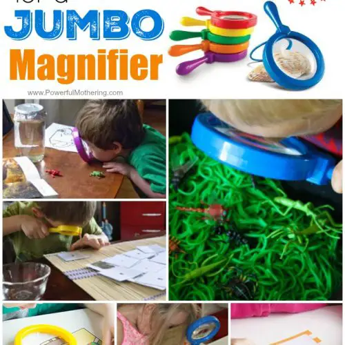 Learning Ideas for a Jumbo Magnifier