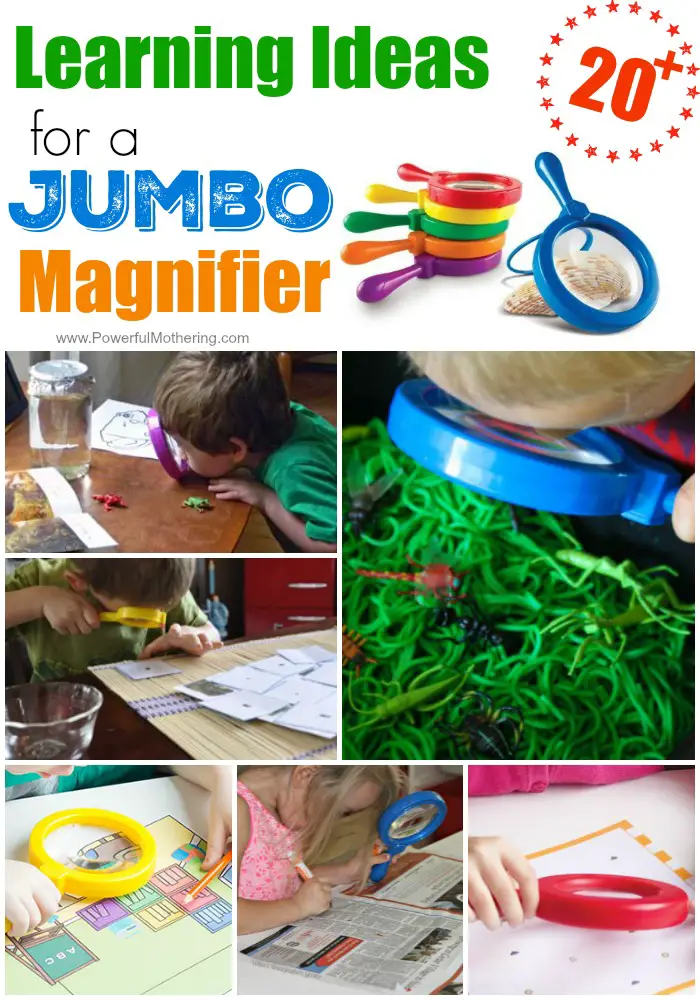 Learning Ideas for a Jumbo Magnifier