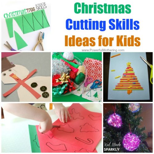 Christmas Cutting Skills Ideas for Kids