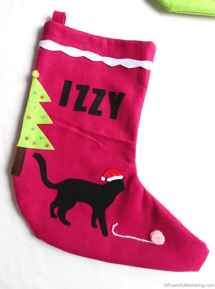 Diy Cat Christmas Stockin