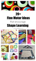 20+ Fine Motor Ideas that Encourage Shape Learning