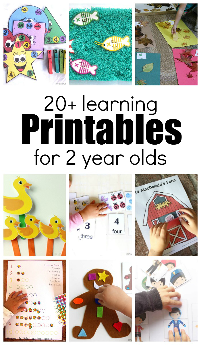 Free Learning Printables For 2 Year Olds Printable Templates