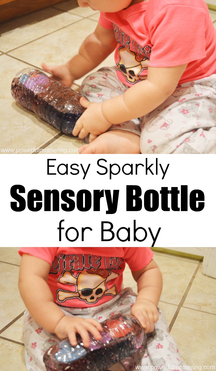Easy Sparkly Sensory Bottle For Baby