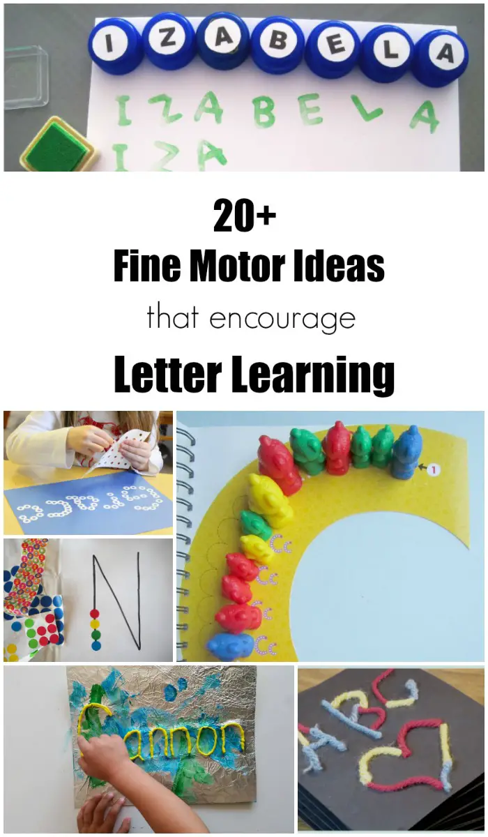 Fine Motor Ideas that Encourage Letter Learning