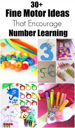 30+ Fine Motor Ideas that Encourage Number Learning