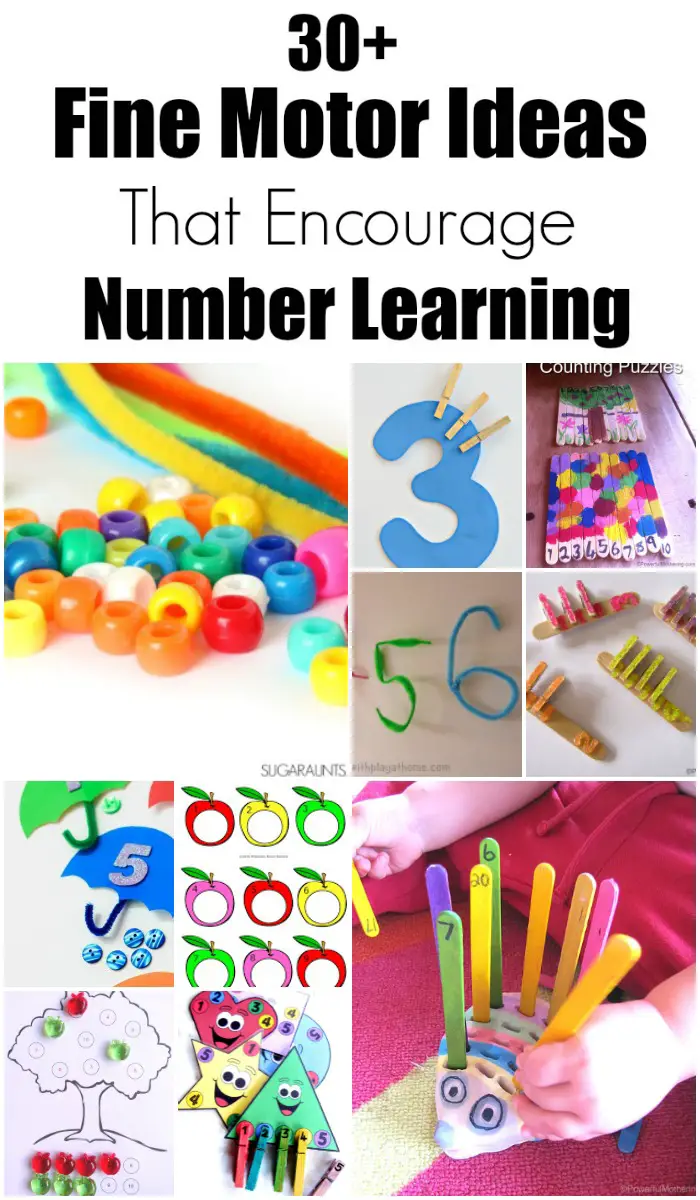 Fine Motor Ideas that Encourage Number Learning
