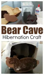 Bear Cave Hibernation Craft and Activity for Preschoolers