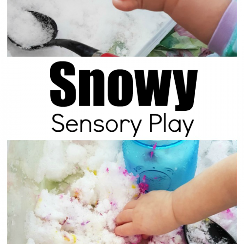 Bring The Snow Inside For Fun Snowy Sensory Play