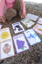 Free Printable Color Cards for Toddlers