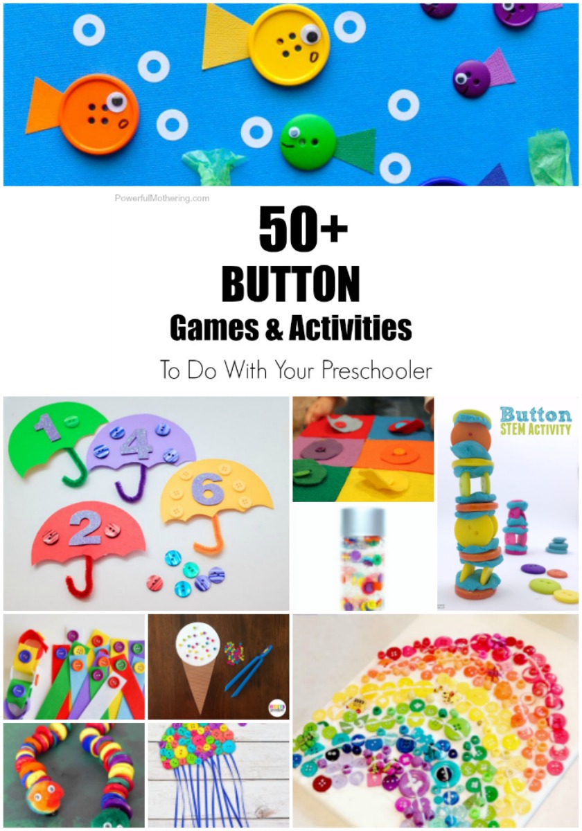 50+ Button Games And Activities To Do With Your Preschooler