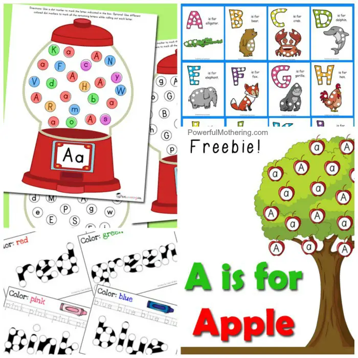 Free Do A Dot Printables For Kids Learning The Alphabet